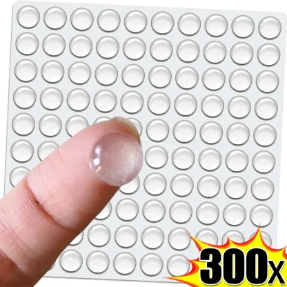 300 puntos de silicona 8mm diámetro transparentes - Imagen 2